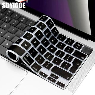 Keyboard Cover For 2005 - 2024 New M4/M3 Macbook Pro /Air 13/15/13.6/16/12 inch Skin (UK/US Layout)A2681/A2442/A2779/A2780/A2338