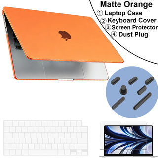 Matte Protective Case For MacBook Air 13.6 inch 2025–2022 M4/M3/M2 Chip Models A3240 A3113 A2681,Scratch & Fingerprint Resistant