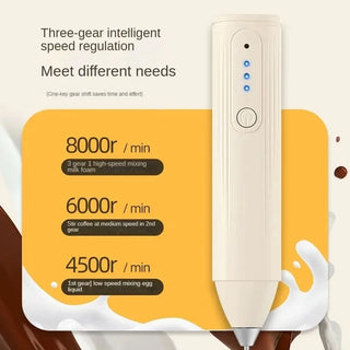 Xiaomi Handheld Milk Frother Portable Coffee Frother High Speed Electric Mixer Beverage Foam for Jam Cappuccino Kitchen Tools