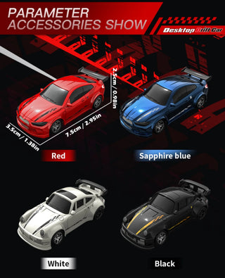 Kf20 1:64 Drift Rc Car Four-wheel remote-controlled racing car Full proportions Desk Competition Toy Boys Ideal gifts.