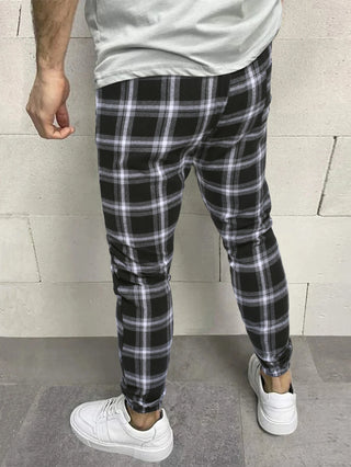 Mens Drawstring Lattice Pants Trousers with Bound Feet Style Casual Comfortable Breathable Loose Fit Long Leggings