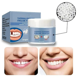 Moldable False Teeth, Tooth Repair Granules, Tooth Beads, Temporary Filling for Rooth, Broken Tooth Repair Kit, Thermal Fit Q6N2