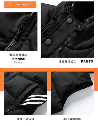 Waistcoat for men spring and autumn waistcoat for Korean men fashion slim handsome vest warm down cotton vest with hat
