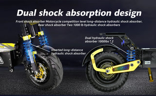 Fast Delivery GT-M8 72V50AH 60V60AH Dual Motors trottinettes électriques 13/14 inch City/off-road Wheel Adult Electric Scooter