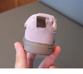 Spring Sport Shoes For Children PU Leather Boy's Girl's Sneakers Soft-soled Waterproof Infant Baby Ergonomics Kid's Sneakers