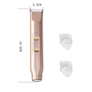 Women's specialized body hair shaving 2-in-1 electric shaver, dual head design, private, armpit hair, leg hair removal device
