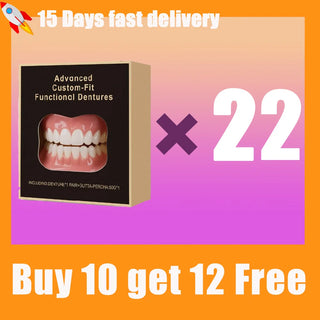 New Denture Silicone Kit - Soft Kit Teeth Upper And Lower Set - Silicone Liners Soft Denture Kit  - Easy Use