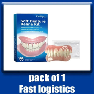 Silicone denture kit, silicone denture kit, denture kit soup pack, high and low level kit, easy to use, dental care