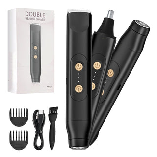 Electric Shaver for Women Female Epilator Electric Hair Removal 2 in 1 Woman's Razor for Body Legs Face Mustache Bikini Trimmer