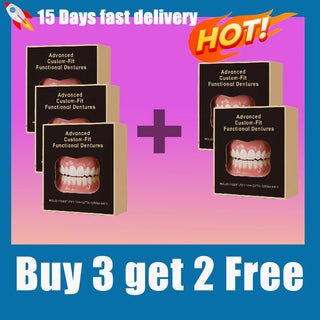 New Denture Silicone Kit - Soft Kit Teeth Upper And Lower Set - Silicone Liners Soft Denture Kit  - Easy Use
