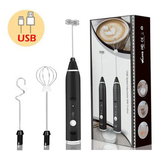 Mini Electric Handheld Milk Frother Electric Blender with USB Electrical Maker Whisk Mixer for Milk Frother Cappuccino