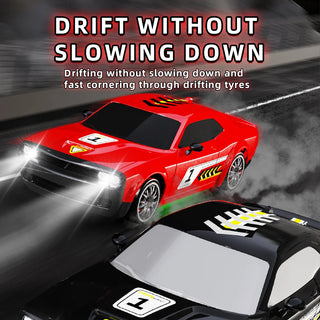 Teeggi 2.4G RC CAR With LED Light 4WD Remote Control Drift Cars Professional Racing Toys for Children Gifts VS GTR Model AE86