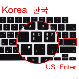 Keyboard Cover For 2005 - 2024 New M4/M3 Macbook Pro /Air 13/15/13.6/16/12 inch Skin (UK/US Layout)A2681/A2442/A2779/A2780/A2338