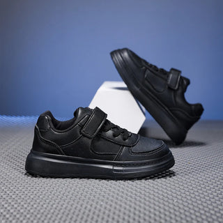 Breathable Sneakers Kids Boys Girls Sports Running Casual Shoe Leather Non-slip Soft Soled Children White Tennis Outdoor Shoes