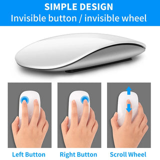 New Wireless Bluetooth Magic Computer Mouse Rechargeable Touch Slim Ergonomic Dual-Mode Silent PC Mice For Apple Macbook Air