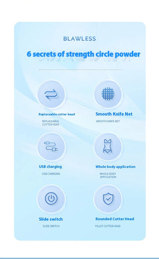 Women Electric Shaver Waterproof Painless Hair Trimmer for Bikini Body Legs Face Underarms Hair Removal Cordless