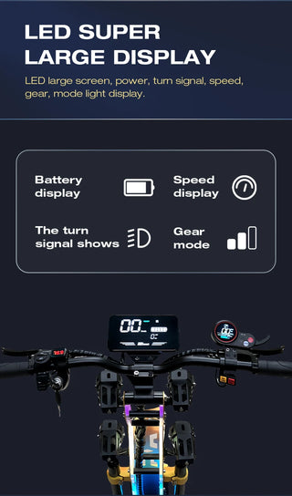 Fast Delivery GT-M8 72V50AH 60V60AH Dual Motors trottinettes électriques 13/14 inch City/off-road Wheel Adult Electric Scooter