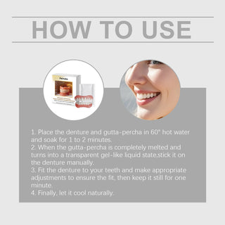 New Denture Silicone Kit - Soft Kit Teeth Upper And Lower Set - Silicone Liners Soft Denture Kit - Easy Use