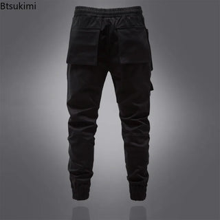 Men's Y2K Cargo Pants Zipper Large Pocket Outdoor Tactical Joggers Pants Trend Streetwear Punk Leggings Trousers Sweatpants Male