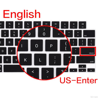 Keyboard Cover For 2005 - 2024 New M4/M3 Macbook Pro /Air 13/15/13.6/16/12 inch Skin (UK/US Layout)A2681/A2442/A2779/A2780/A2338