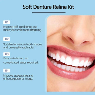 Silicone denture kit, silicone denture kit, denture kit soup pack, high and low level kit, easy to use, dental care