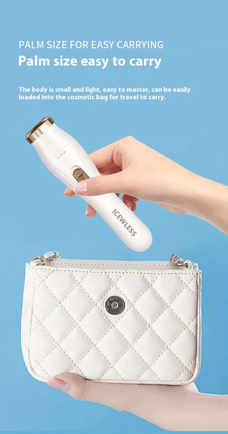 Women Electric Shaver Waterproof Painless Hair Trimmer for Bikini Body Legs Face Underarms Hair Removal Cordless