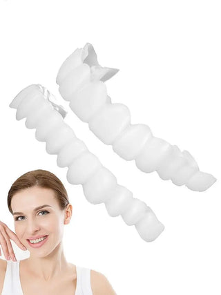 Tooth Veneers Unisex Teeth Veneer Upper Lower Veneers Temporary Smile Improver  Instant Confidence Smile Tools Beauty Tool