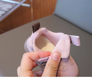 Spring Sport Shoes For Children PU Leather Boy's Girl's Sneakers Soft-soled Waterproof Infant Baby Ergonomics Kid's Sneakers