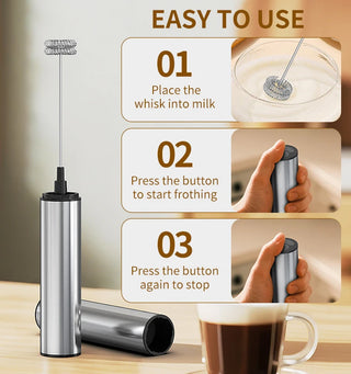 Kitchen Powerful Stirrer Milk Frother Handheld Foam Maker for Lattes Whisk Drink Mixer Coffee Electric Rechargable Egg Beater