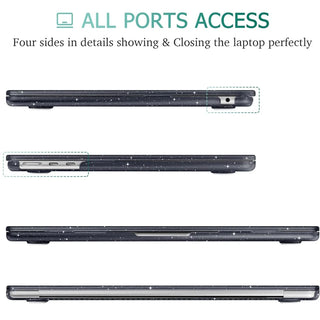 Glitter laptop Cover For 2025 Macbook Air 13.6 M4 Case MacBook Air 15 M4 Chip Case MacBook Pro 14 M4 Pro 16 M3 M2 M1 Pro 13 Case