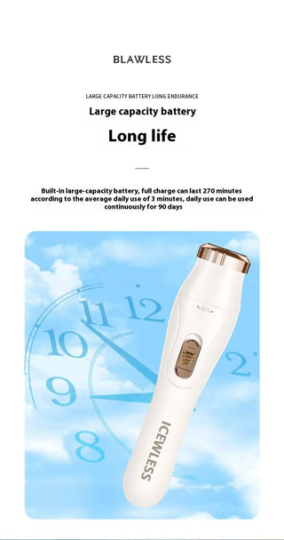 Women Electric Shaver Waterproof Painless Hair Trimmer for Bikini Body Legs Face Underarms Hair Removal Cordless