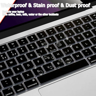 Compatible keyboard cover For MacBook Air 13.6 M2 M3 A3113 A2681 A3114 MacBook Pro14 16 M1 A2442 A2485 A2779 A2780 with touch ID