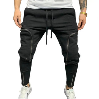 New 2023 Cargo Pants Trousers for Men Full Length Solid Color Loose Multi-pocket Drawstring Pockets Pants Male Cargo Pants 5XL
