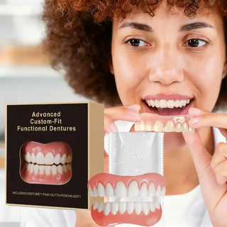 New Denture Silicone Kit - Soft Kit Teeth Upper And Lower Set - Silicone Liners Soft Denture Kit  - Easy Use