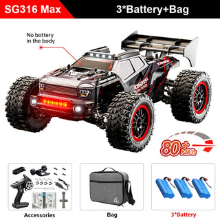 SG116 MAX 1:16 High Speed Drift Racing Car 80KM/H Brushless Motor 4WD SG316 MAX RC Off Road Car Monster Trucks Toy For Kids Gift