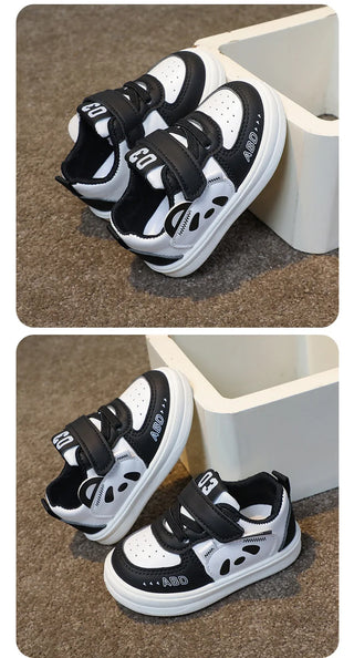 Kids Baby Sneakers Boys Girls Running Casual Footwear PU Leather Non-slip Toddler Kids Soft Comfortable Children Sports Footwear
