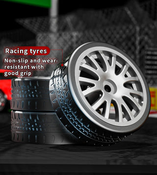 Teeggi 2.4G RC CAR With LED Light 4WD Remote Control Drift Cars Professional Racing Toys for Children Gifts VS GTR Model AE86