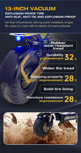 Fast Delivery GT-M8 72V50AH 60V60AH Dual Motors trottinettes électriques 13/14 inch City/off-road Wheel Adult Electric Scooter