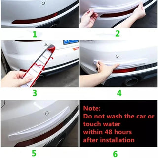 2Pcs Universal Anti-Collision Protector Stickers Car Front Rear Corner Bumper Guard Anti-Scratch Strips Sticker Car Accessories