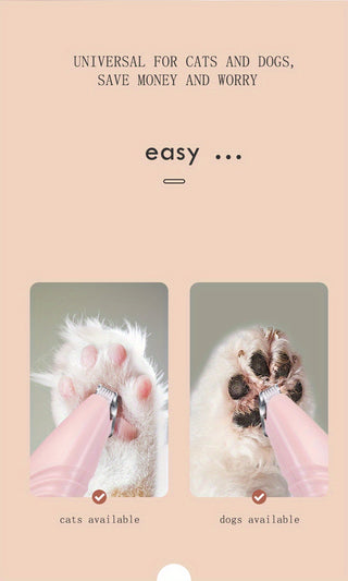 1pc Electric Pet Clippers Cats Dog Foot Hair Trimmer USB Charging Pet Paw Hair Clipper Shaver Grooming Machine Pets Products