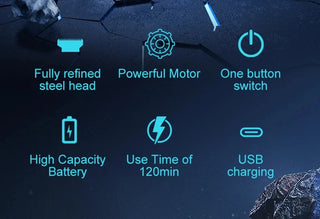 Design of adjustable cutter head with USB charging for electric hair clipper hair and beard trimming