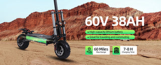J30MAX Electric Scooter 6000W Dual Motor 60V38AH Battery Double oil brake E-Scooter 11-inch Off-road tire City Scooters Electric