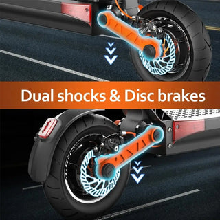 JOYOR S10-S-Z Folding Electric Scooter 1000W*2 Dual Motors 60V18AH High-capacity Battery 10*3.0 Widen Tires 75Km Max Range