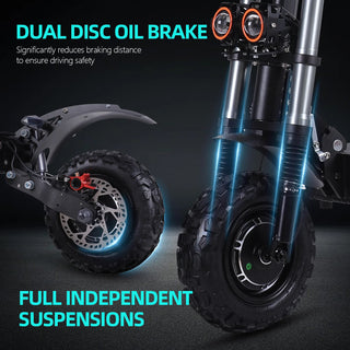 J30MAX Electric Scooter 6000W Dual Motor 60V38AH Battery Double oil brake E-Scooter 11-inch Off-road tire City Scooters Electric
