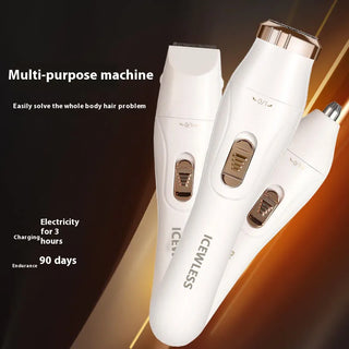 Women Electric Shaver Waterproof Painless Hair Trimmer for Bikini Body Legs Face Underarms Hair Removal Cordless