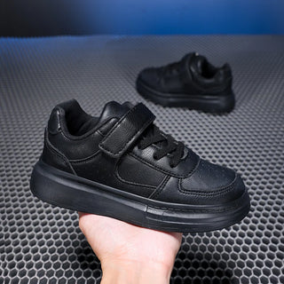 Breathable Sneakers Kids Boys Girls Sports Running Casual Shoe Leather Non-slip Soft Soled Children White Tennis Outdoor Shoes