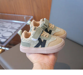 Spring Sport Shoes For Children PU Leather Boy's Girl's Sneakers Soft-soled Waterproof Infant Baby Ergonomics Kid's Sneakers