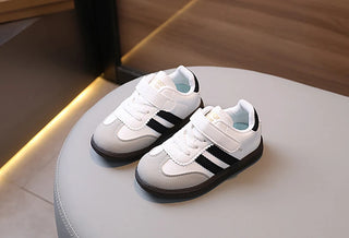 Fashion Sport Shoes For Children PU Leather Ergonomics Kids Sneakers Soft-soled Children's Sneakers Boy's Girl's Tennis Shoes