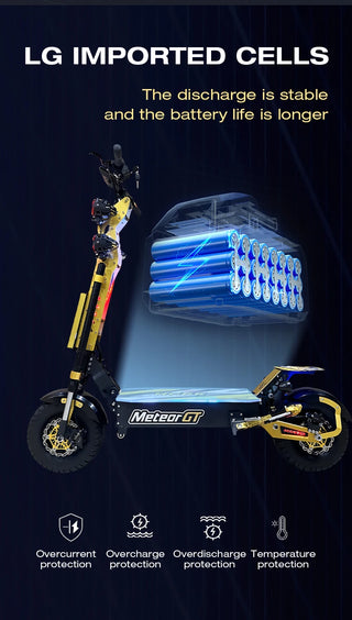 Fast Delivery GT-M8 72V50AH 60V60AH Dual Motors trottinettes électriques 13/14 inch City/off-road Wheel Adult Electric Scooter