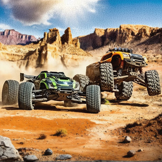 American Fast Delivery, Full-Terrain Monster LED Remote-Controlled Off-Road Vehicle, Brushless Motor, Top Speed 28, Childr
